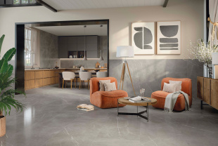 Керамогранит Atlas Concorde Forte dei Marmi Mystic Grey Lappato (80x160x0,9) арт. 610015000666 лаппатированный